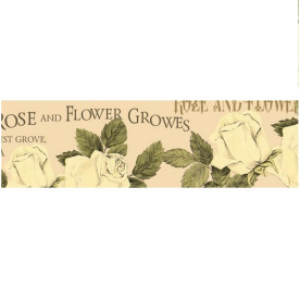 Декоративний паперовий скотч Scrapberry's "Персикові троянди, ширина 15 мм, довжина 8 м