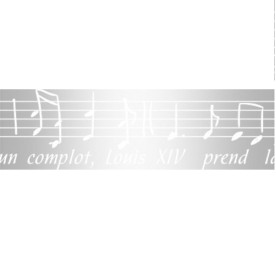 Декоративный прозрачный скотч Scrapberry's Ноты, ширина 15 мм, длина 10 м