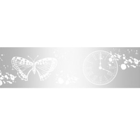 Декоративный прозрачный скотч Scrapberry's Время бабочек, ширина 15 мм, длина 10 м