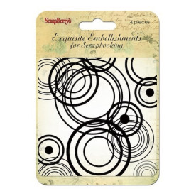 Акриловий фоновий штамп Scrapberry's Кола, 1 шт, 10х10 см