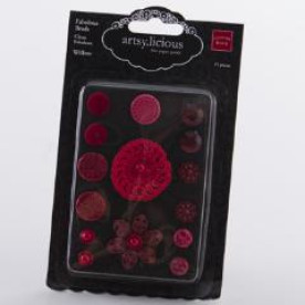 Набор брадсов artsy.licious Fabulous Brads Ruby от Chatterbox