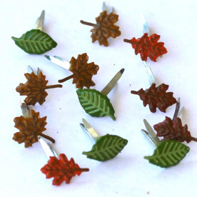 Набір брадс Mini Leaf від компанії Eyelet Outlet, 12 шт