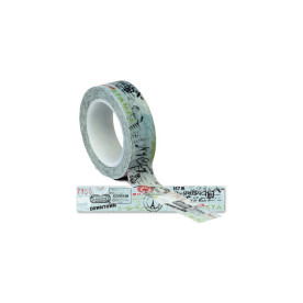 Бумажный скотч Postmark - Travel Trendy Tape 9 м, 15 мм от Queen and Co