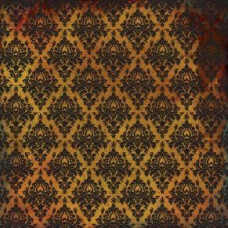 Скрапбумага с бархатом Gypsy Market Flocked Paper: Tobar  30х30 см от 7gypsies