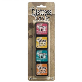 Набір подушечок для Штампінг Distress Mini Ink Kit - Kit 1, 4 шт від Ranger