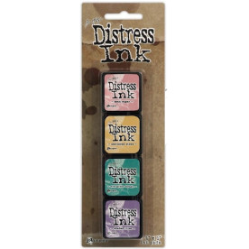 Набір подушечок для Штампінг Distress Mini Ink Kit - Kit 4, 4 шт від Ranger
