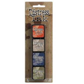 Набор подушечек для штампинга Distress Mini Ink Kit - Kit 5, 4 шт от Ranger