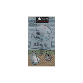 Набір для журналінгу Adrenaline 12 сторінок, розмір 20х10см від Fabscraps