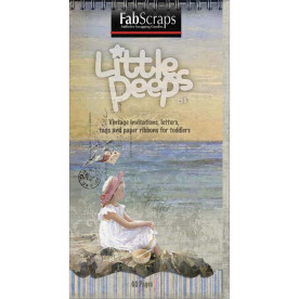 Набір для журналінга Little Peep 12 сторінок, розмір 20х10см від Fabscraps