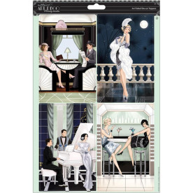 Набор высечек Art Deco Chin Chin 2 листа А4 от Papermania