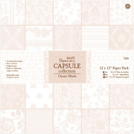 Набір паперу Oyster Blush Collection 30х30 см 32 листа від Papermania