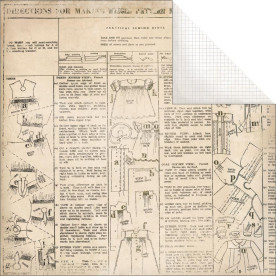 Двусторонняя бумага Dress Form 30х30 см от Kaisercraft