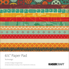 Набор бумаги Technologic, 16х16 см, 40 листов от Kaisercraft