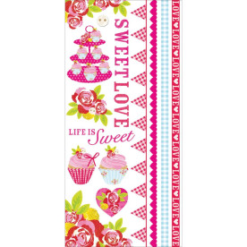 Лист натирок Tea Party 10х20 см от Kaisercraft