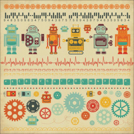 Лист наклеек Technologic 30х30 см, Kaisercraft