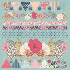 Лист наклейок LULU & ROY CS STICKR 30х30 см від Kaisercraft