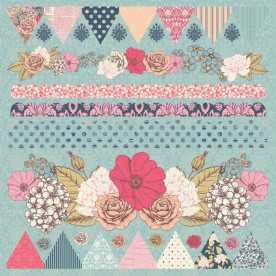 Лист наклеек LULU & ROY CS STICKR 30х30 см, Kaisercraft