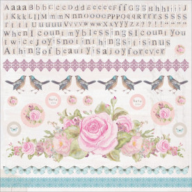 Лист наклейок True Rommance 30х30 см від Kaisercraft