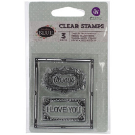 Акриловий штамп I Love You - Something Blue, 6,3х7,6 см, Prima