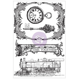 Набір гумових штампів Time Together - Time Traveler 10х15 см, Prima
