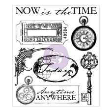 Акриловый штамп Now Is The Time - Time Traveller 6,5x7,5 см, Prima