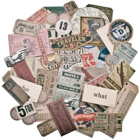 Набір вирубування Ephemera Pack - Expedition 63 шт. від Tim Holtz