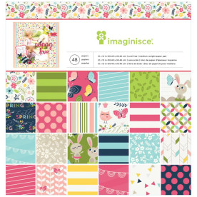 Набор бумаги Welcome Spring 24 л. 30х30 см от Imaginisce