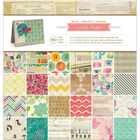 Набор бумаги Best of Crate Paper 60 л. 30х30 см от Crate Paper