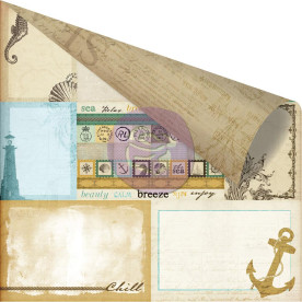Двосторонній скраппапір Sea Memory 30х30 см від Prima