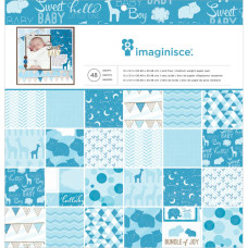 Набір паперу My Baby Boy 24 л. 30х30 см від Imaginisce