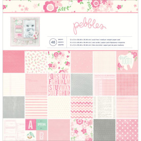 Набір паперу Special Delivery - Girl 24 л. 30х30 см від Pebbles