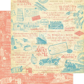 Двосторонній скраппапір Wunderlust 30х30 см від Graphic 45