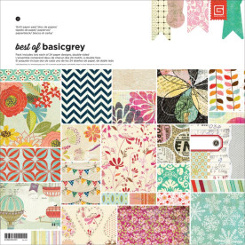 Набор бумаги Best Of 24 л. 30х30 см от Basic Grey