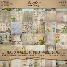 Набір двостороннього паперу Wallflower 30х30 см 36 аркушів від Tim Holtz