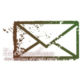 Акриловий штамп Лист 3,3х1,8 см