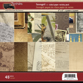 Набор бумаги Serengeti 15х15 см, 12 листов от 7Gypsies