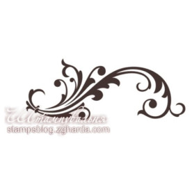 Акриловий штамп Віньєтка 4х1,6 см