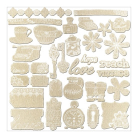 Набор тканевых наклеек Lifetime Mistable Canvas Resist 30х30 см, Prima