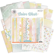 Набір скраппаперу Color Wash 18 аркушів 15х15 см від Pink Paislee
