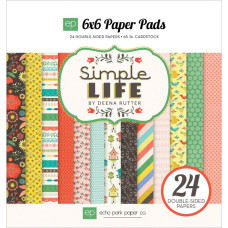 Набір паперу Simple Life 15х15 см, 12 аркушів від Echo Park