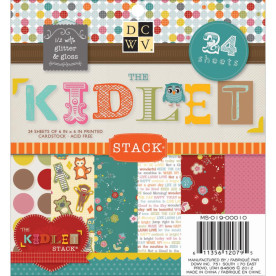 Набір скраппаперу Kidlet 12 аркушів 15х15 см від DCWV