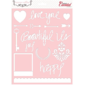 Набір трафаретів Love 20x25 см 3 шт. від Teresa Collins