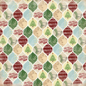 Двусторонняя бумага Christmas Cheer 30х30 см от Carta Bella