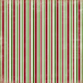 Двосторонній папір Christmas Stripes 30х30 см від Carta Bella