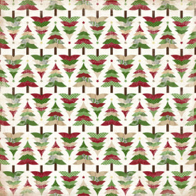 Двосторонній папір Christmas Trees 30х30 см від Carta Bella