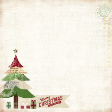 Двусторонняя бумага Merry Christmas 30х30 см от Carta Bella