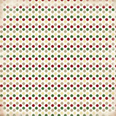Двусторонняя бумага Christmas Dots 30х30 см от Carta Bella
