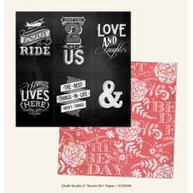 Двосторонній папір Quote Me 30х30 см від My Mind's Eye