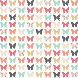 Двосторонній папір Butterflies 30х30 см від Teresa Collins