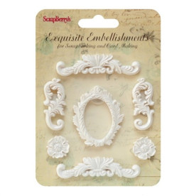 Набор полимерных фигурок Рамочки и завитки от ScrapBerry's